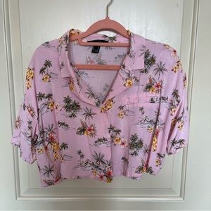 Floral button up shirt